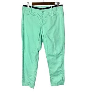 Anthropologie Cartonnier Mint Seafoam Green Charlie Skinny Dress Pants 10